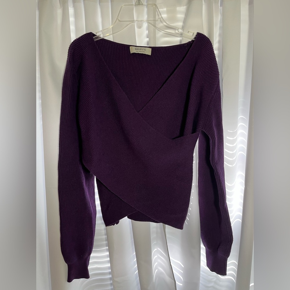 Bailey 44 Purple V-Neck Sweater